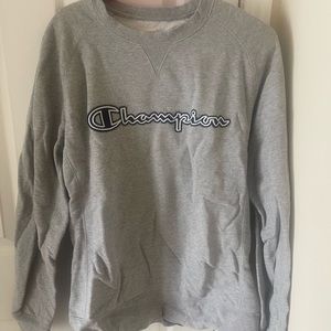 Champion Grey Sweatshirt , size large